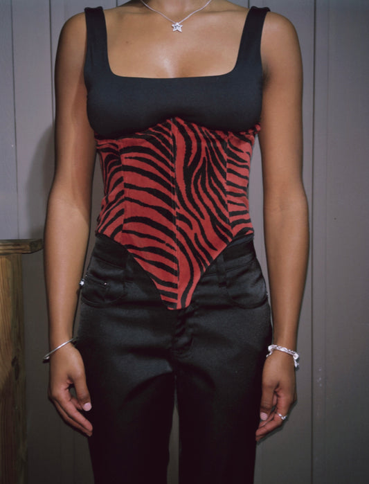 Striped Corset Under-Bust